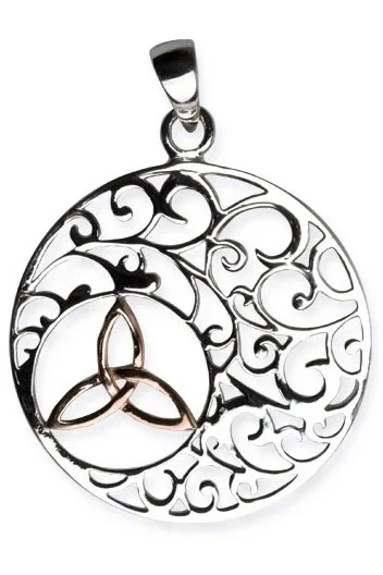 Echt LuxXL Sterling Silver Trinity in Ornament Pendant