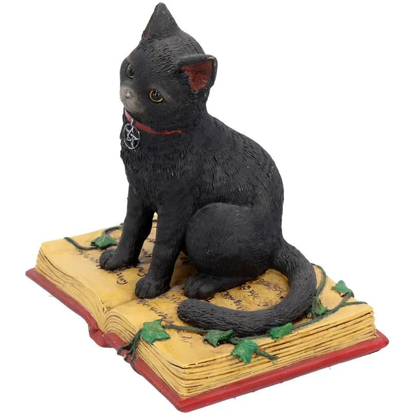Eclipse Cat Spell Book Figurine - Image 2