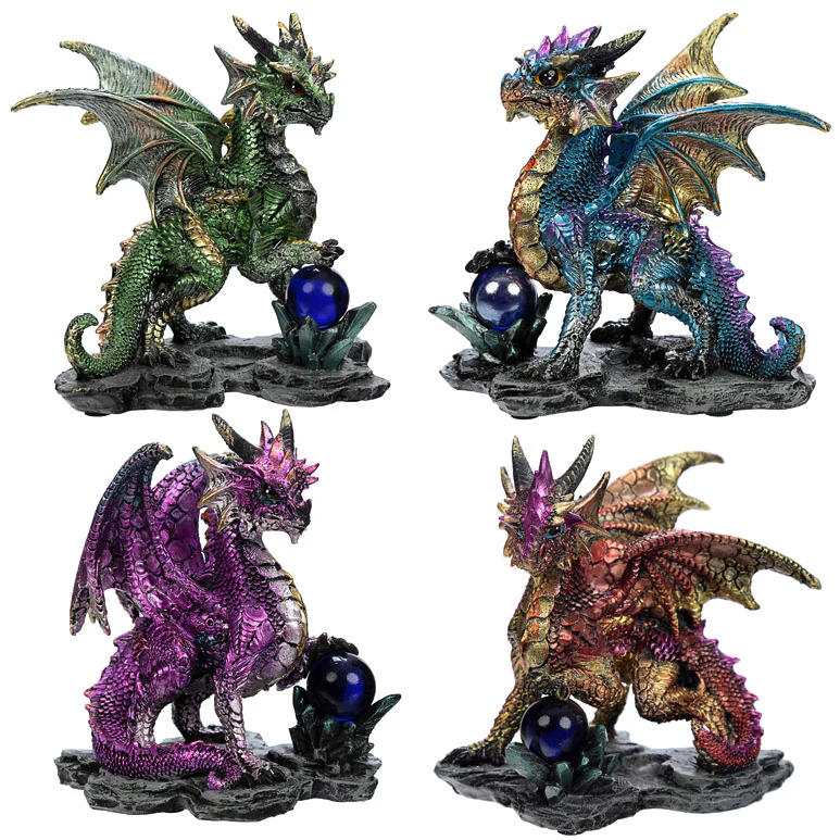 Enchanted Nightmare Blue Dragon Crystal Rock Soothsayer - Image 3