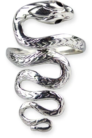 Echt etNox Big Snake Ring Sterling Silver
