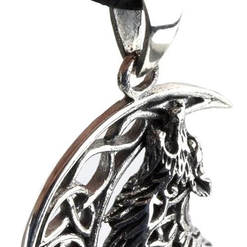 EtNox Howling Wolf in Moon pendant - Image 3