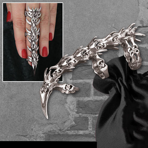 Echt etNox Metal Spine Armour Ring - Image 2