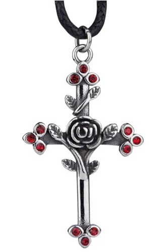 etNox Rose Cross Pendant