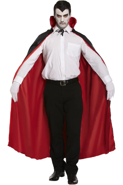 Fancy Dress Black / Red Cape Reversable - Image 2