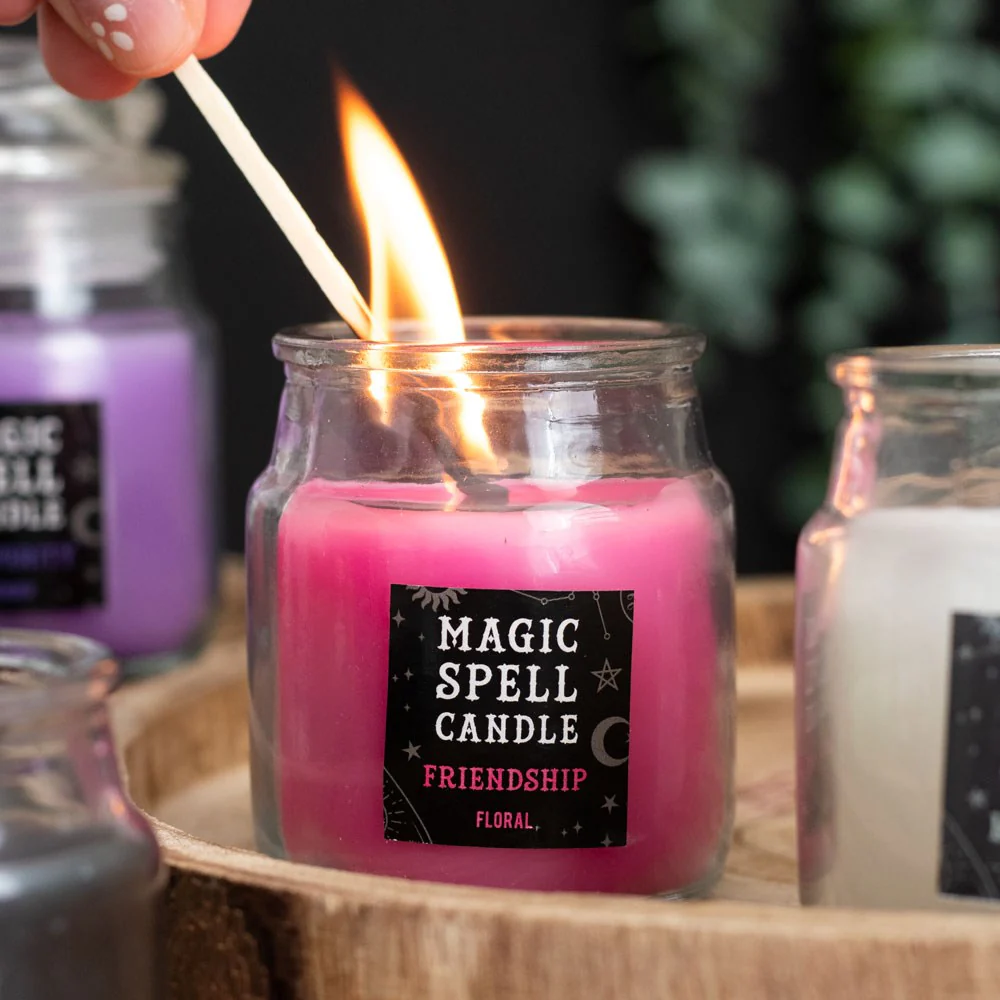 Floral Friendship Spell Candle Jar - Image 3