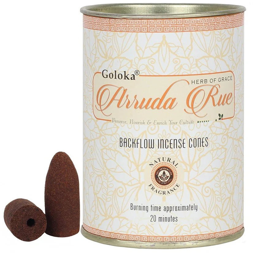 Goloka Arruda Back Flow Incense Cones - Image 2