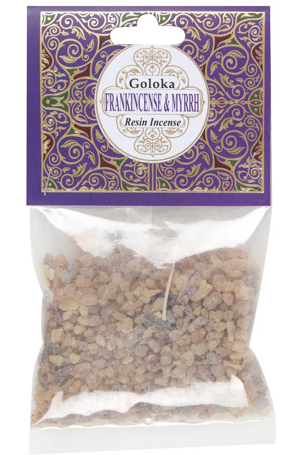 Goloka Frankincense and Myrrh Resin Incense
