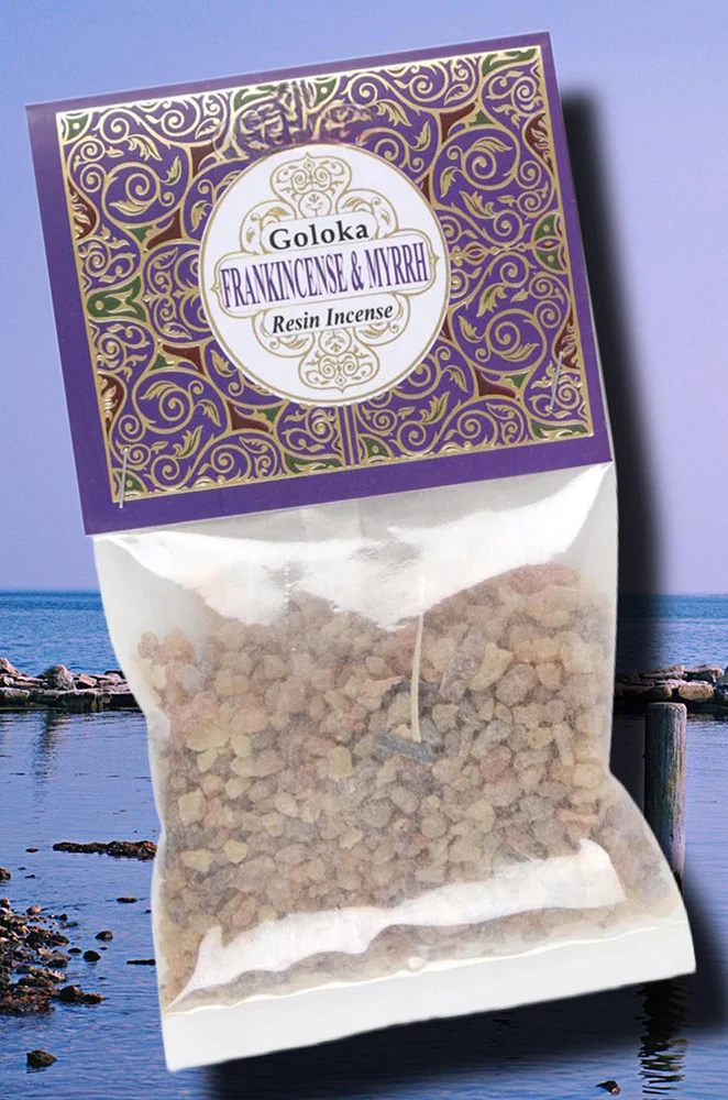 Goloka Frankincense and Myrrh Resin Incense - Image 2