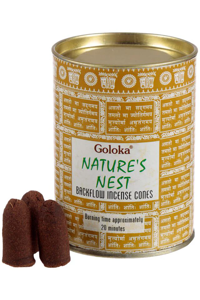 Goloka Natures Nest Backflow Incense Cones