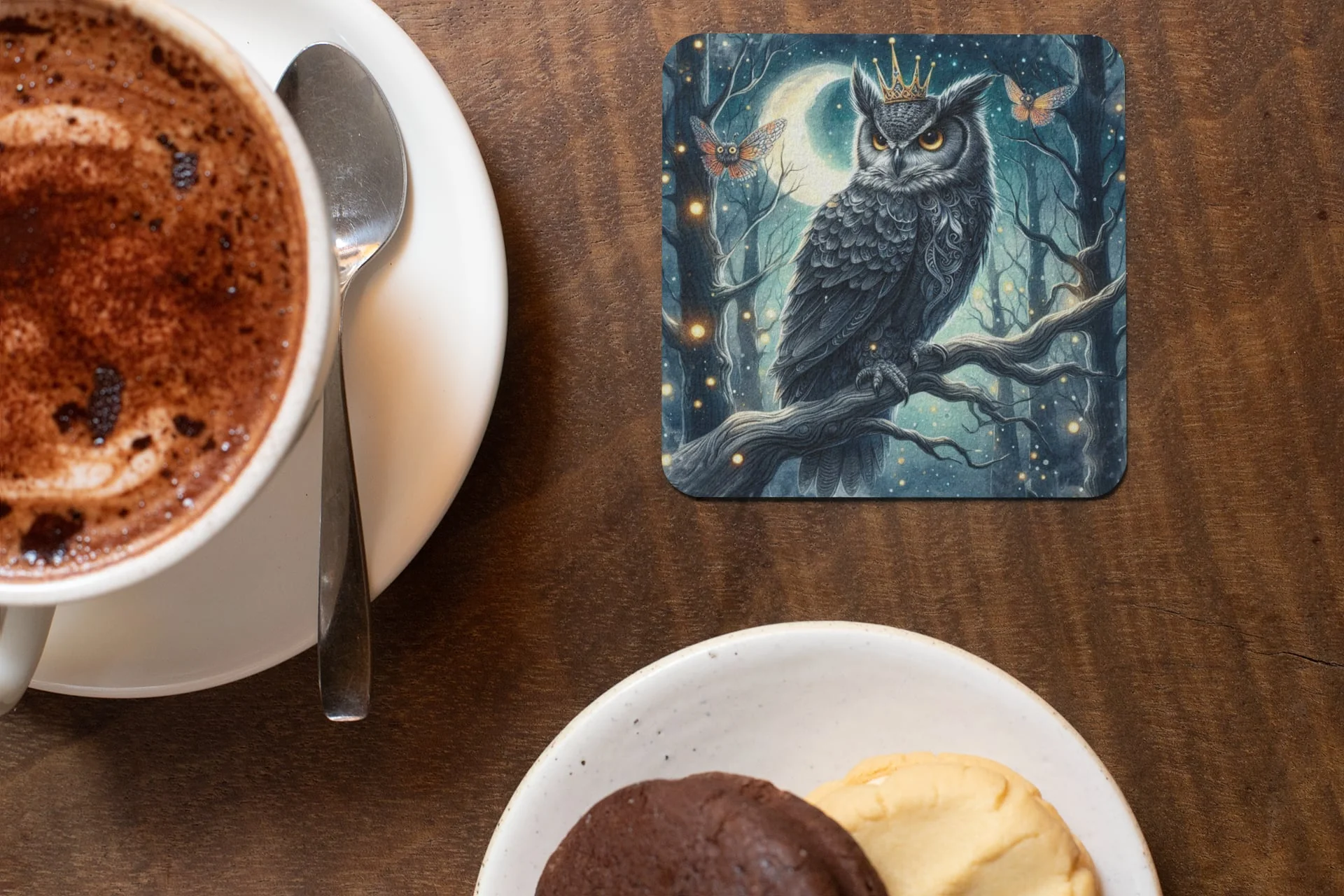 Gothic Owl Coaster Set - Image 2