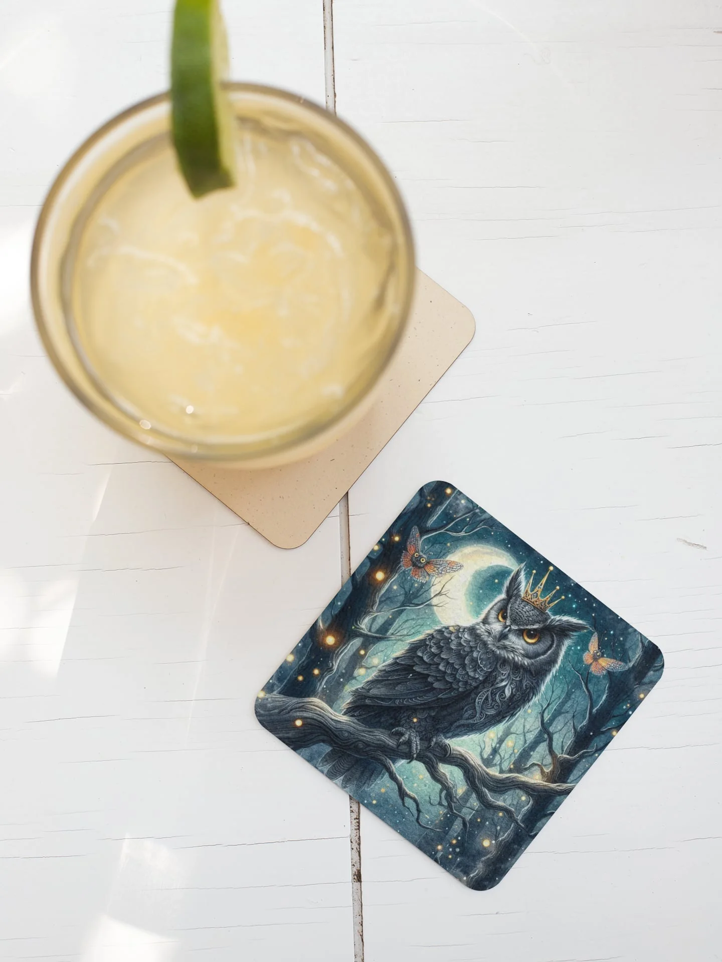 Gothic Owl Coaster Set - Image 3