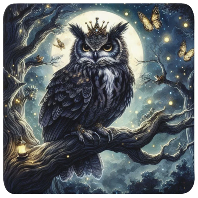 Gothic Owl Coaster Set - Image 5