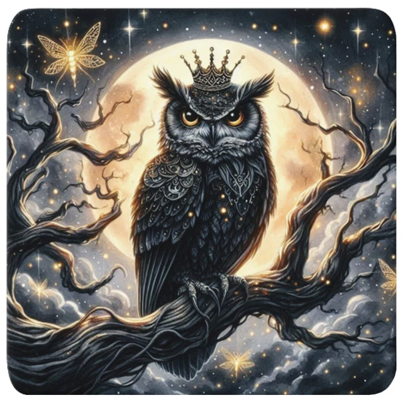 Gothic Owl Coaster Set - Image 6