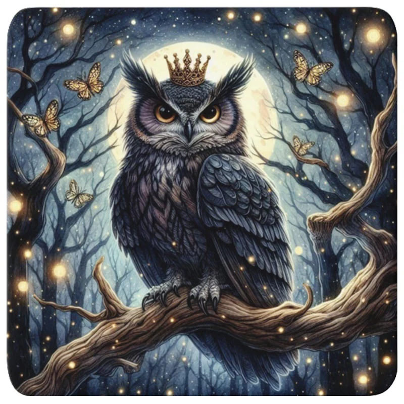 Gothic Owl Coaster Set - Image 7