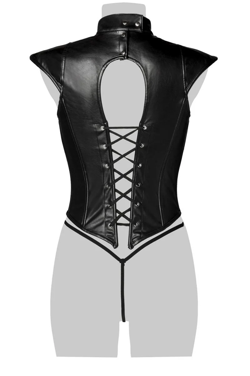 Grey Velvet Corset Set (XL) - Image 6