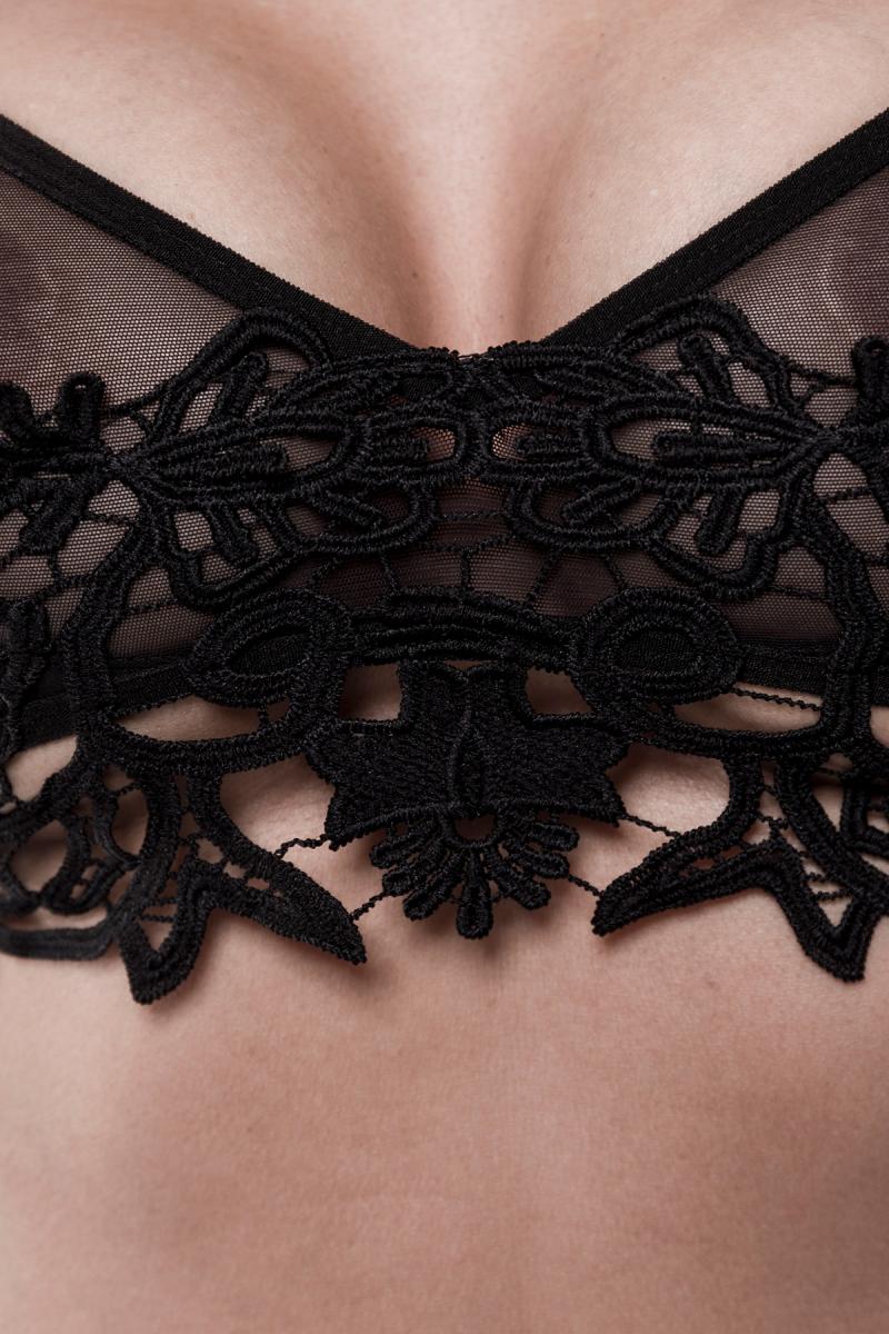 Grey Velvet Erotic Lingerie Set - Image 7