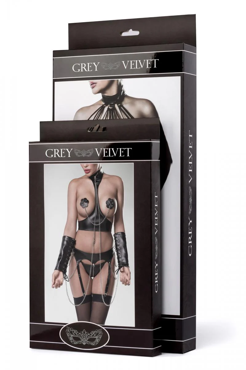 Grey Velvet Erotic Set (L/XL, 2XL/3XL) - Image 6