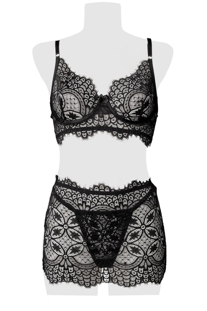 Grey Velvet Lace Set - Image 6