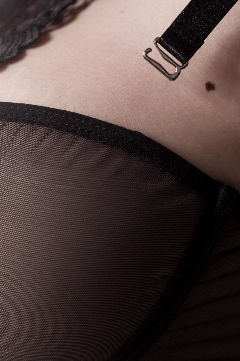 Grey Velvet Lingerie Set - Image 6
