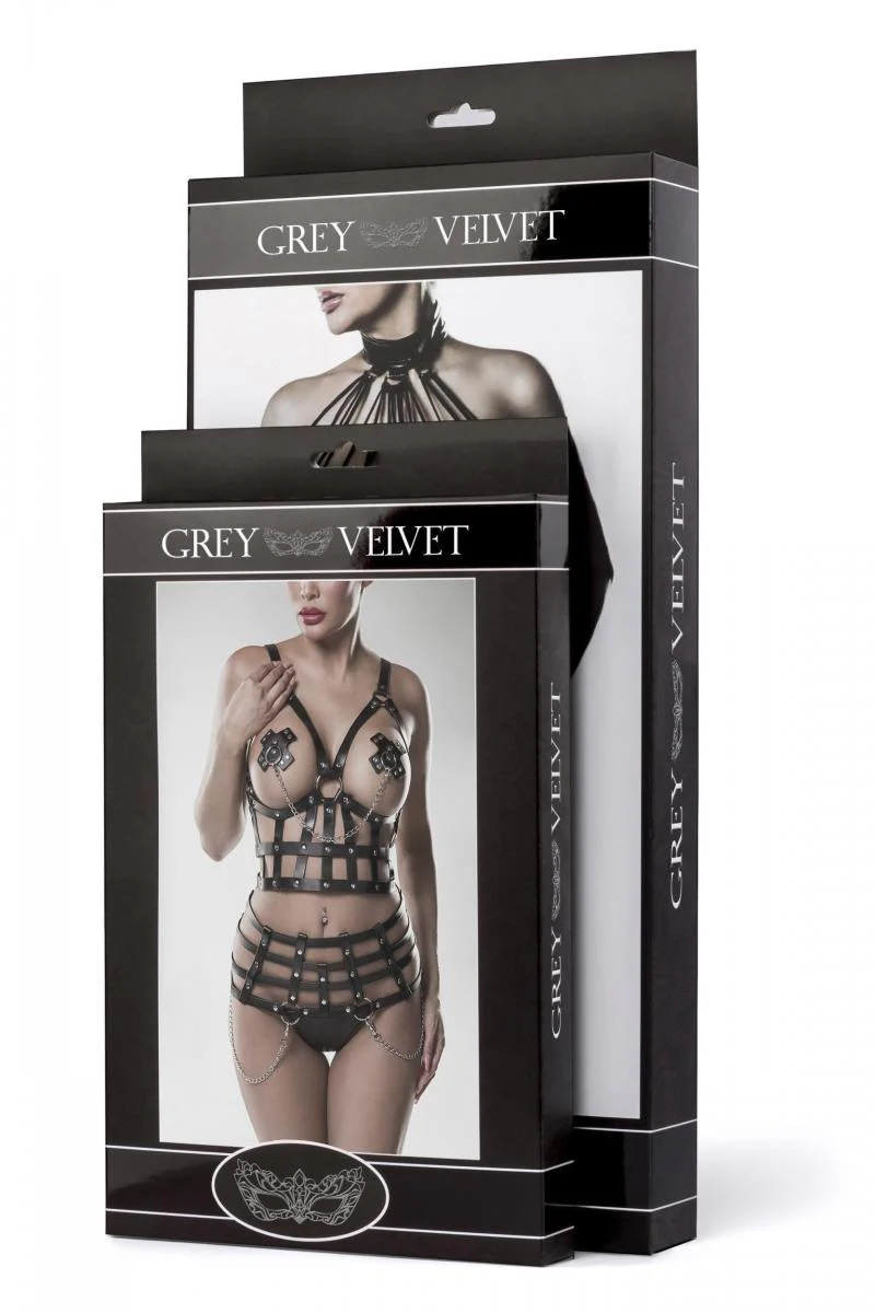 Grey Velvet Negligee (S/M, L/XL) - Image 8