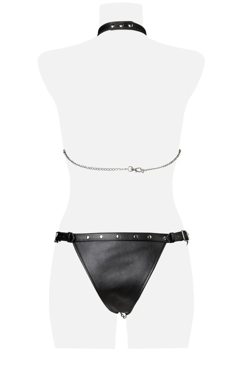 Grey Velvet Three-Part Erotic Set (XL/3XL) - Image 7