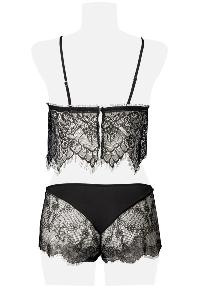Grey Velvet Two-Part Lace Set (M/L, XL/2XL) - Image 7