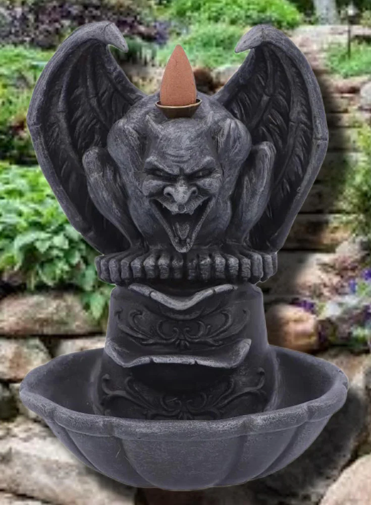 Grotesque Smoke Gargoyle Backflow Incense Burner - Image 2