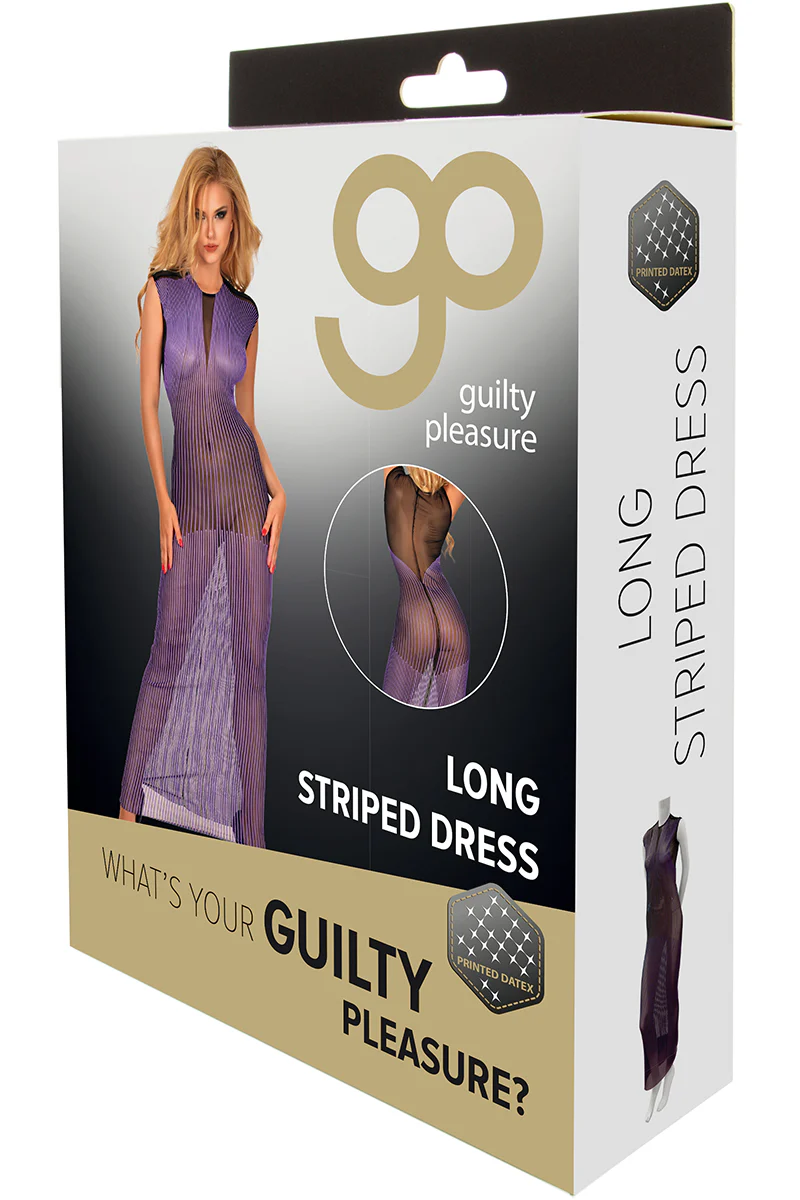 Guilty Pleasure Long Purple Datex Dress - Image 8