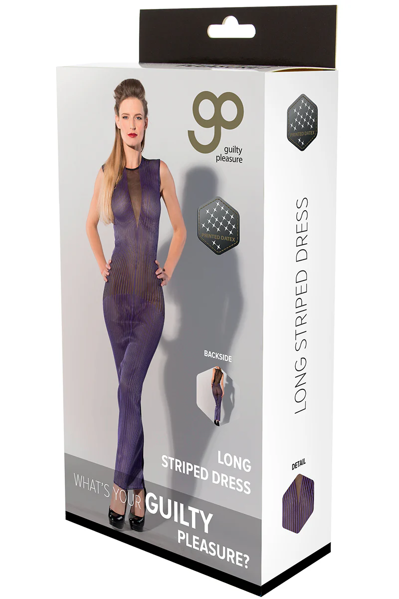 Guilty Pleasure Long Purple Datex Dress - Image 9