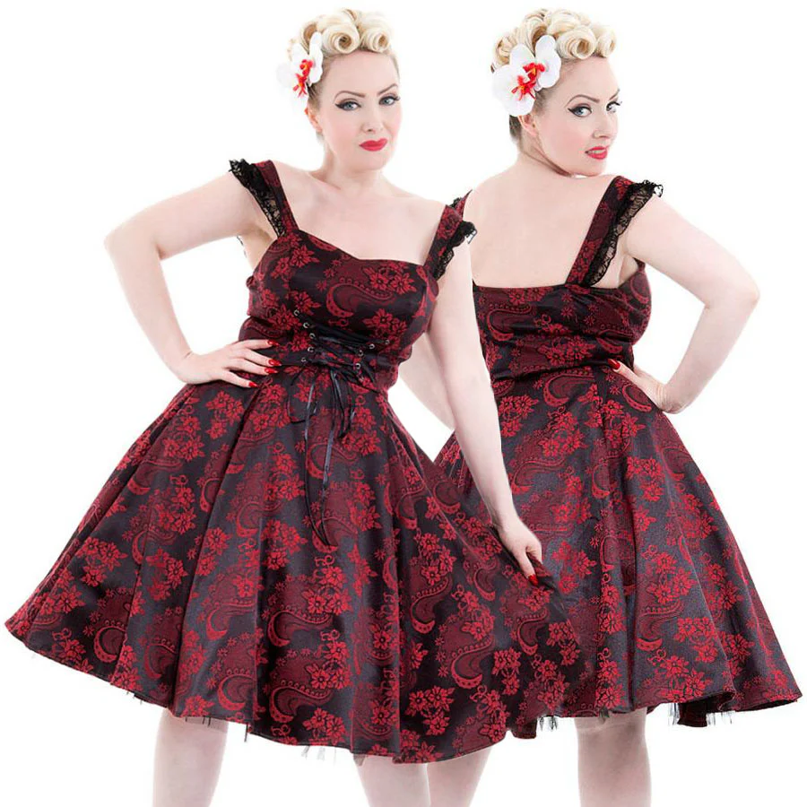 H&R London Red Marie Antoinette Dress (UK8) - Image 3