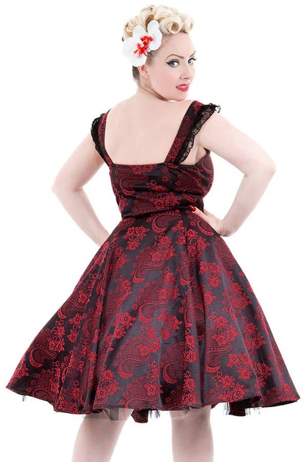 H&R London Red Marie Antoinette Dress (UK8) - Image 4