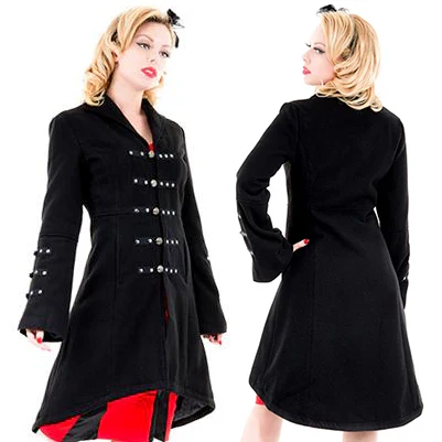 H&R London Reincarnation Coat Black (UK10) - Image 3
