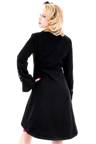 H&R London Reincarnation Coat Black (UK10) - Image 4