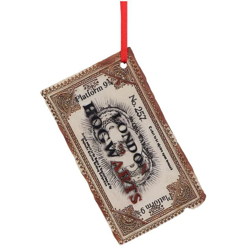 Harry Potter Hogwarts Ticket Hanging Ornament - Image 3