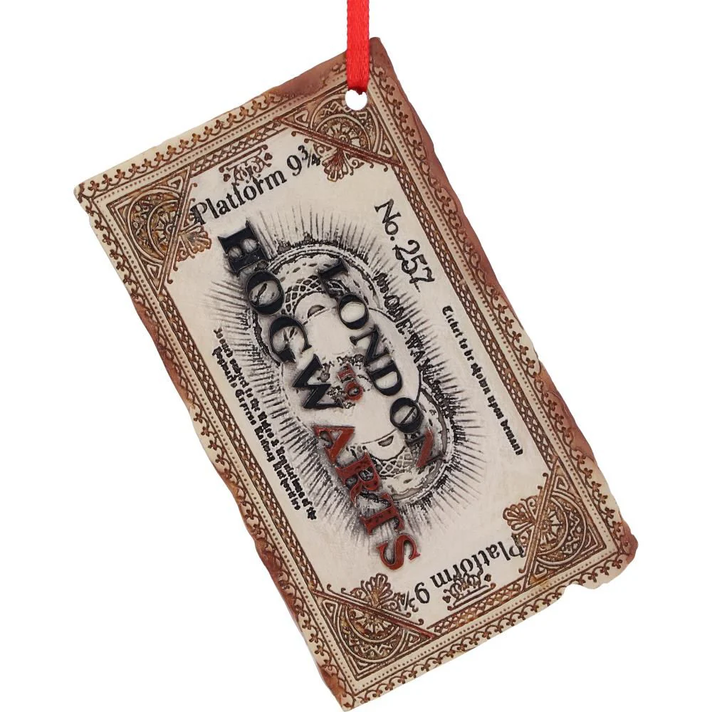 Harry Potter Hogwarts Ticket Hanging Ornament - Image 5