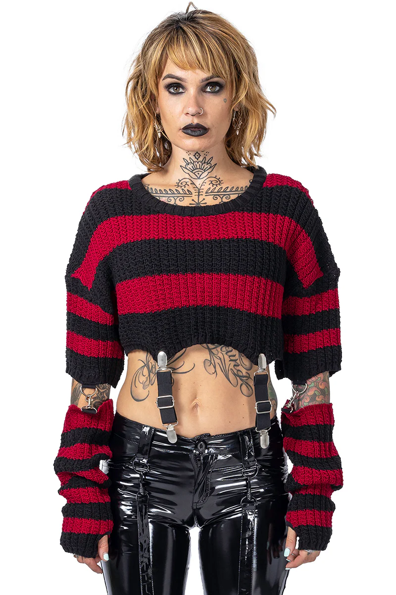 Heartless Isadora Top Black/Red (XL. 2XL)