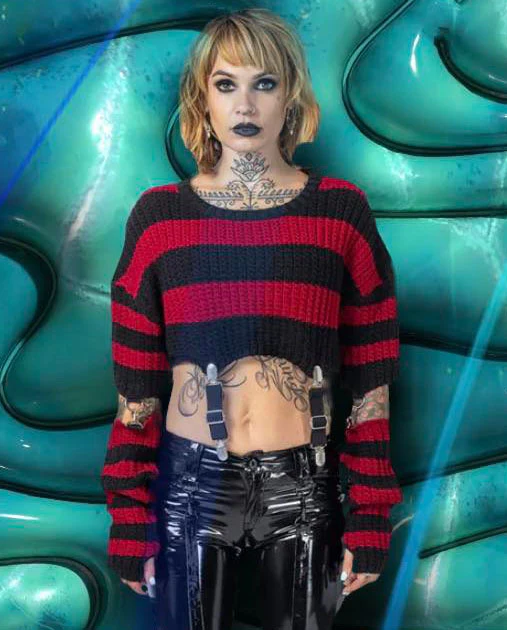 Heartless Isadora Top Black/Red (XL. 2XL) - Image 4