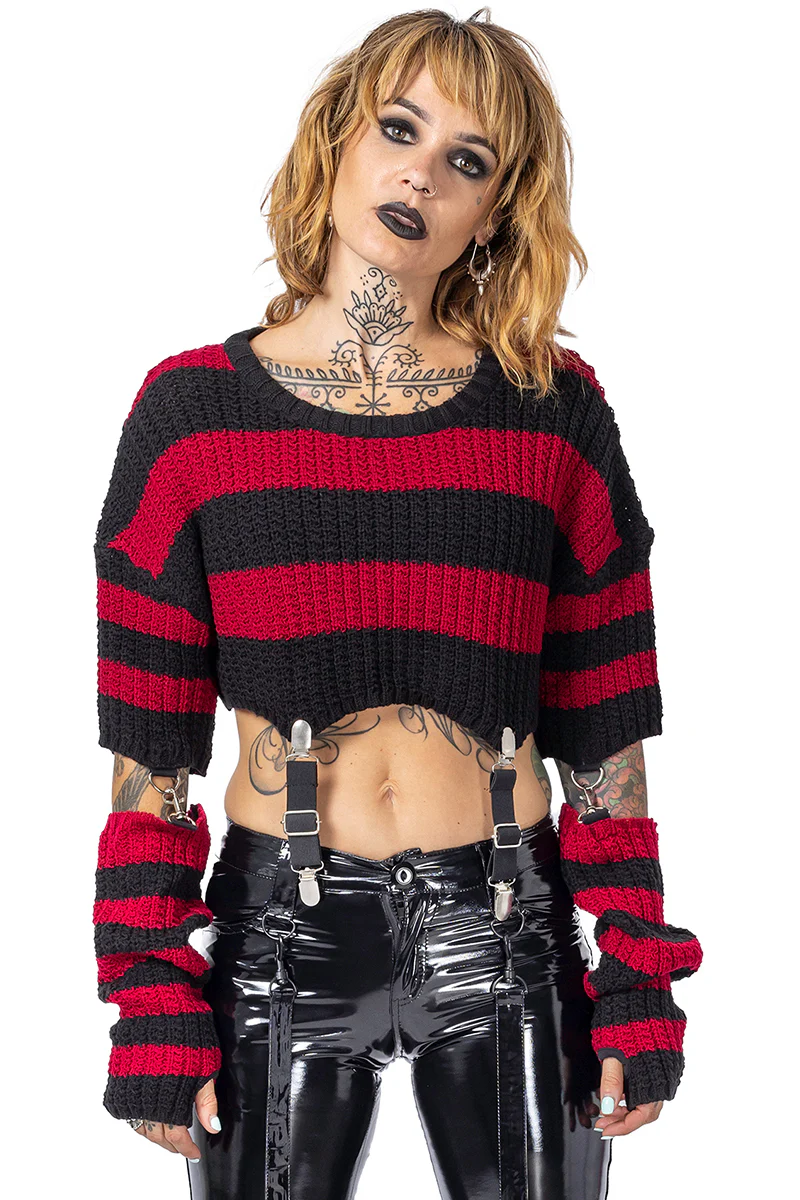 Heartless Isadora Top Black/Red (XL. 2XL) - Image 5