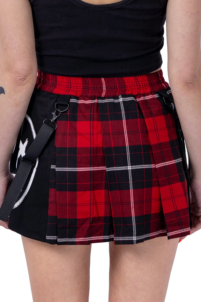 Heartless Souless Red Check Skirt - Image 4
