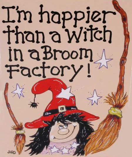 Im Happier Than A Witch in a Broom Factory Card - Image 4