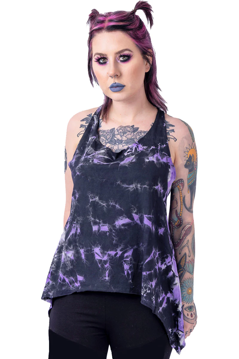 Innocent Black/Purple Tye Knot Top (M, L) - Image 5