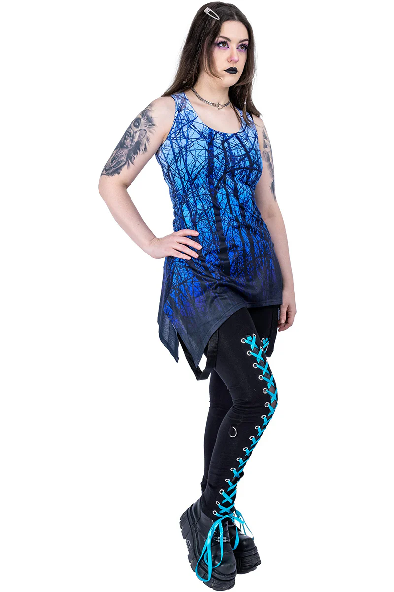 Innocent Blue Forest Lace Panel Vest (S,L,XL) - Image 5