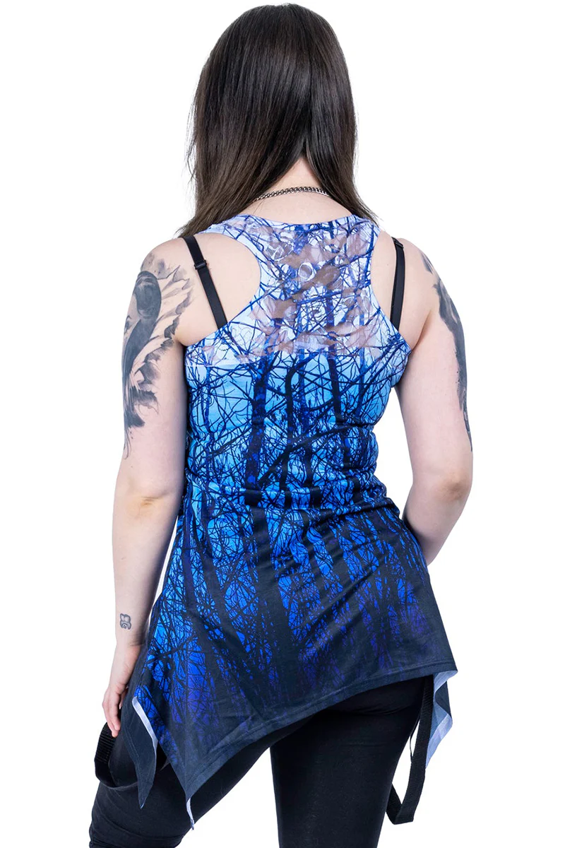 Innocent Blue Forest Lace Panel Vest (S,L,XL) - Image 6