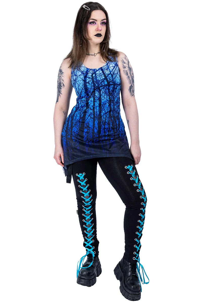 Innocent Blue Forest Lace Panel Vest (S,L,XL) - Image 7