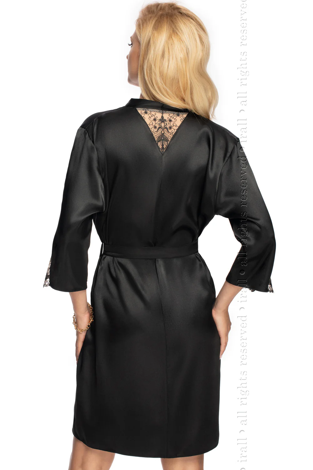 Irall Mallory Dressing Gown Black (S) - Image 3