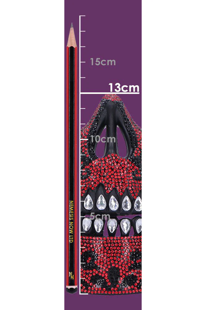 Jewelled Masquerade Mask Red - Image 9