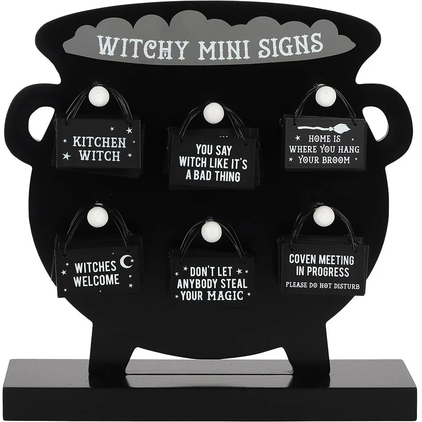 Kitchen Witch Witchy Hanging Mini Sign - Image 4