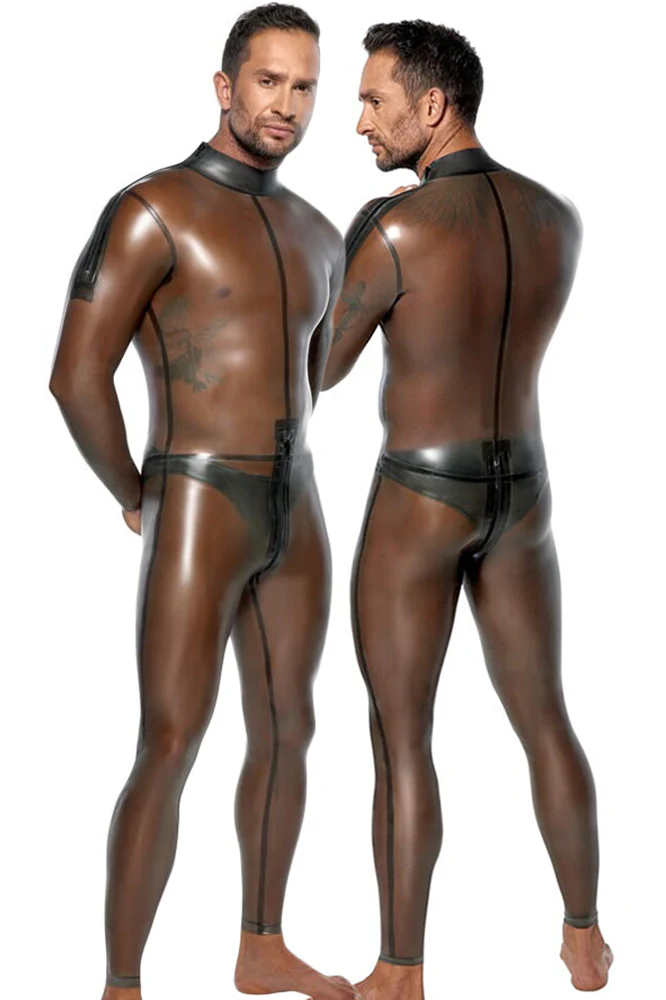 Late-X Mens Latex Jumpsuit