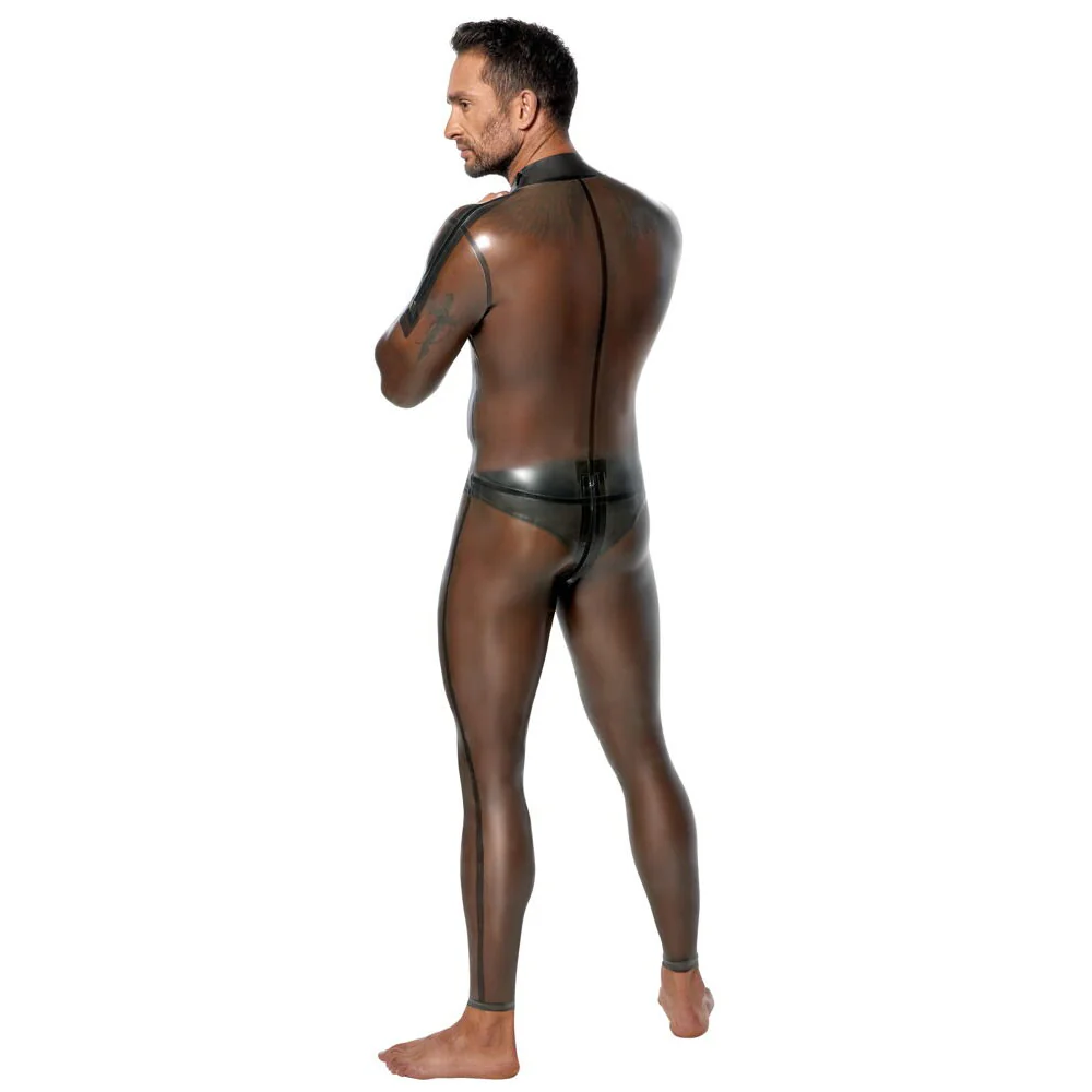 Late-X Mens Latex Jumpsuit - Image 4