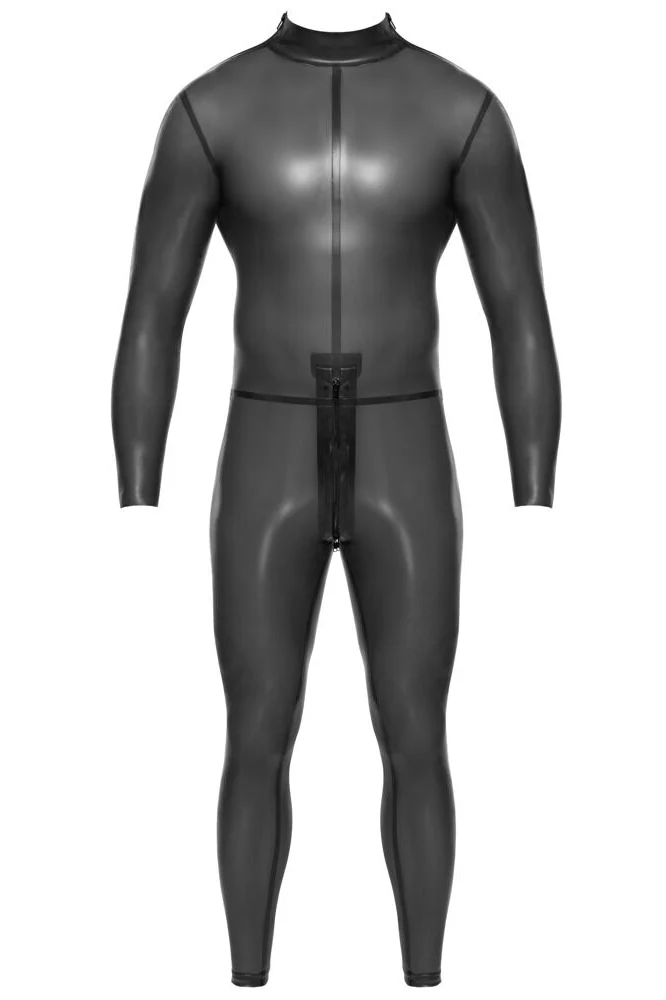 Late-X Mens Latex Jumpsuit - Image 6